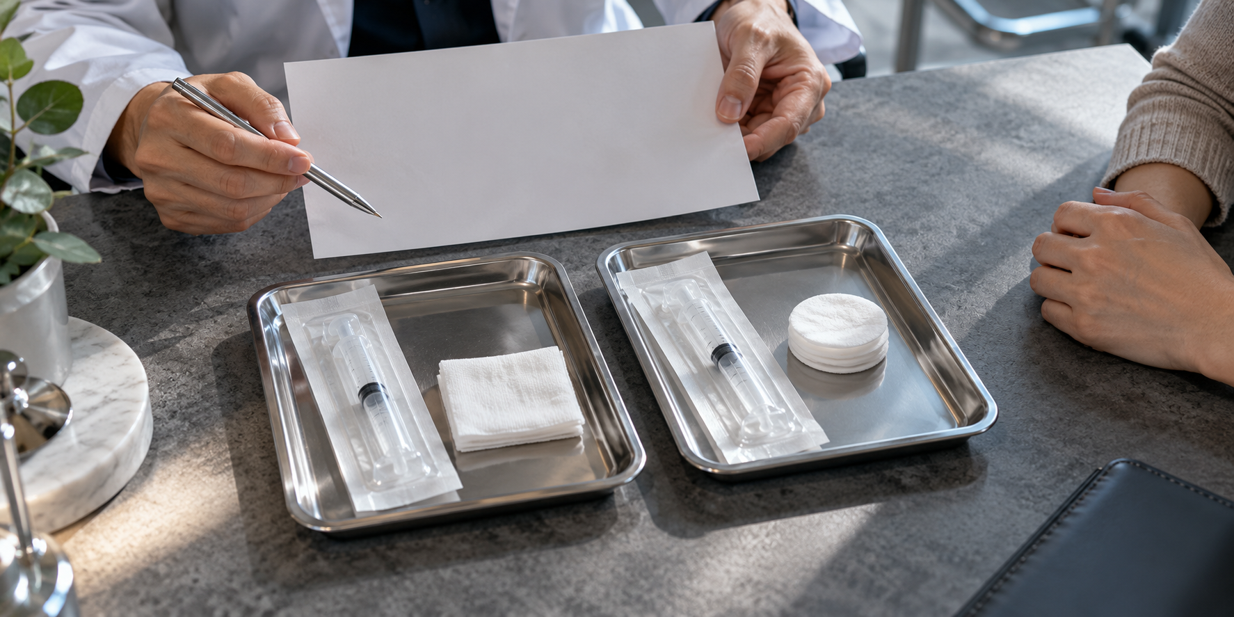 AI-generated illustration · not an actual clinic or patient photo