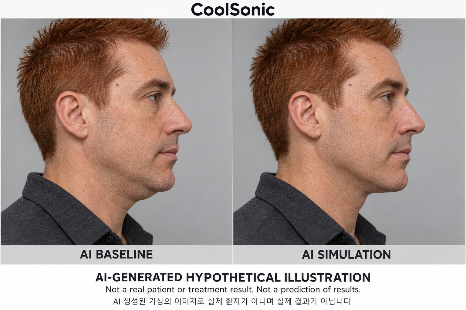 Fictional AI illustration; not an actual patient, result or prediction — CoolSonic