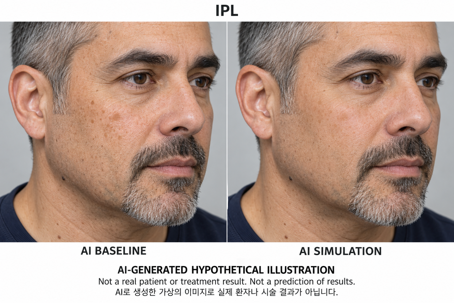 Fictional AI illustration; not an actual patient, result or prediction — IPL